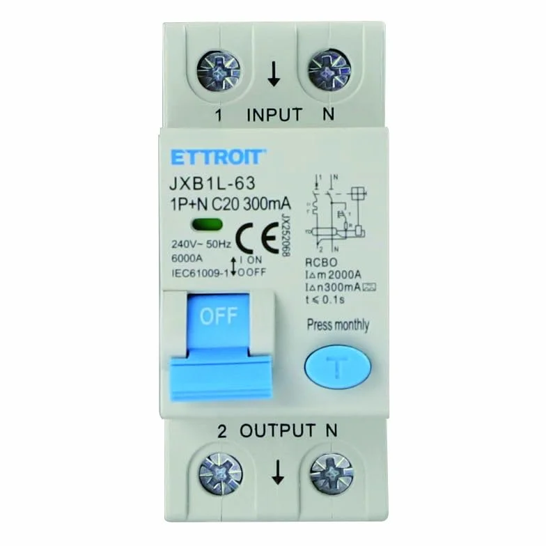 Interruttore Magnetotermico Differenziale 1P+N 20A 300mA 220V-6KA CLASSE A 2 MODULI 300mA per Guida DIN - Protezione Circuiti e Sicurezza Impianti
