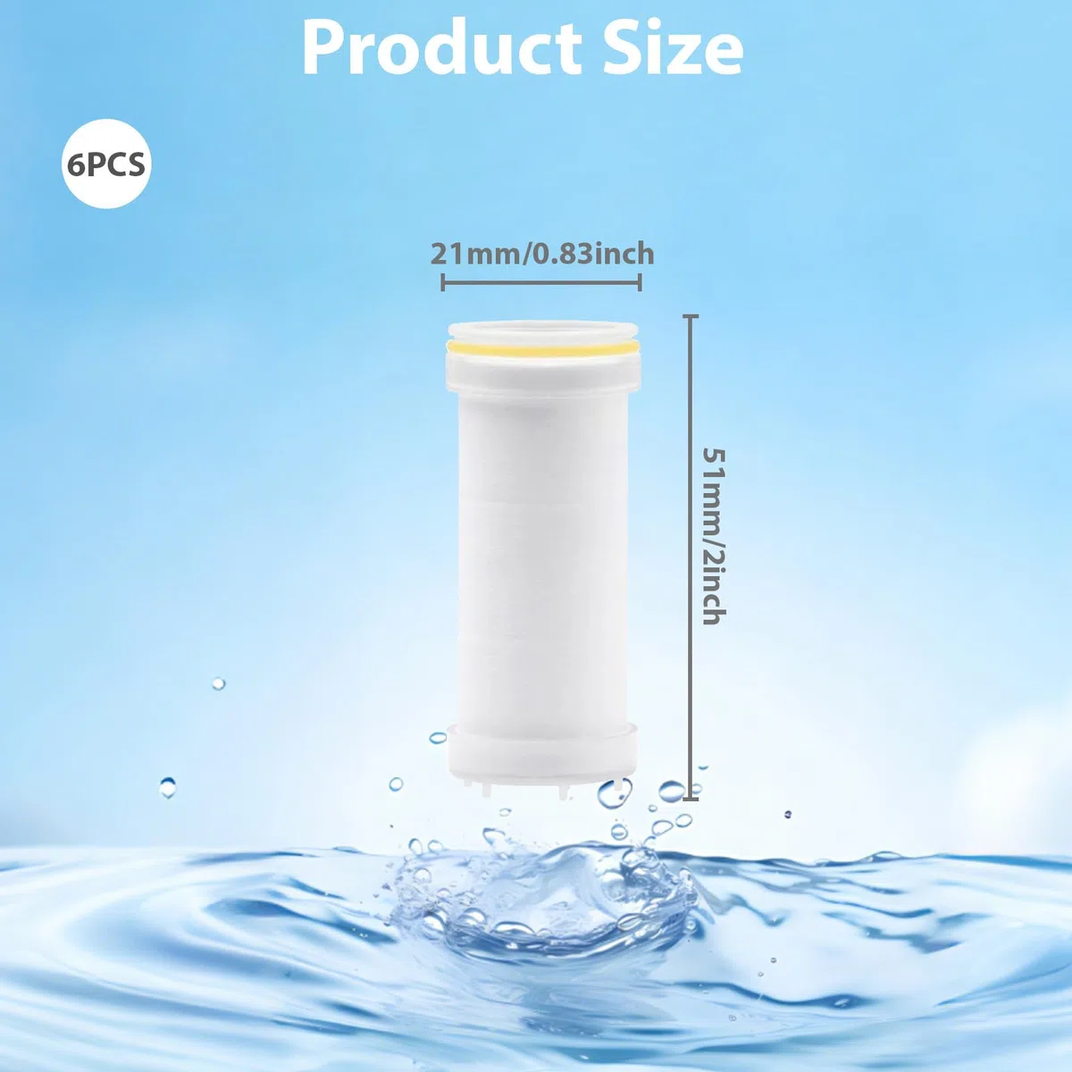 Bamily - Filtro per doccia, riduce il cloro, rimuove i metalli pesanti, l'acqua dura, in cotone, per soffione doccia a mano e bagno