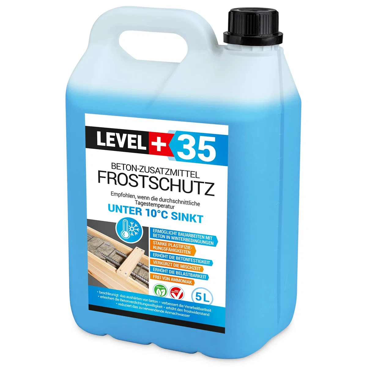 Additivo antigelo per calcestruzzo RM35, 5 l