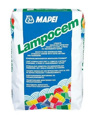 25 kg di cemento rapidamente Lampocem Confezione da 1PZ