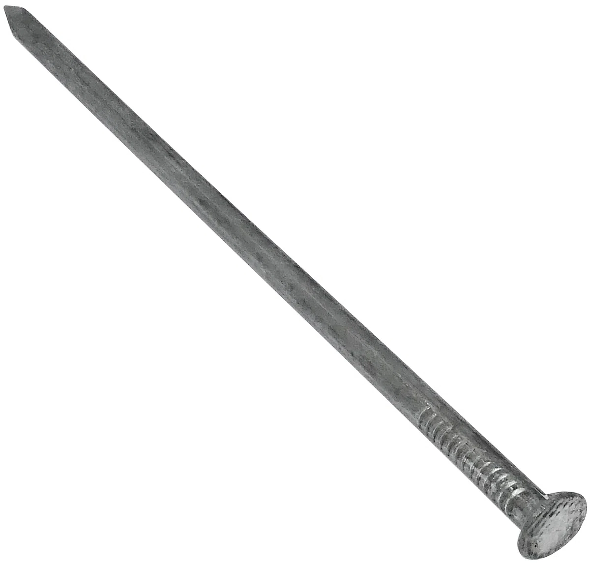 AERZETIX - Set di 10 - Chiodi a testa piatta punte - Ø7x210mm - in acciaio al carbonio - fissaggio in legno - DIN 1151 - C48520