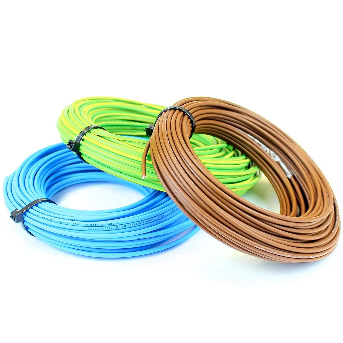 Electraline 25149 Cavo Unipolare N07V-K, Sezione 1x2.5 mm, 10 mt, Marrone/Blu/Verde/Giallo