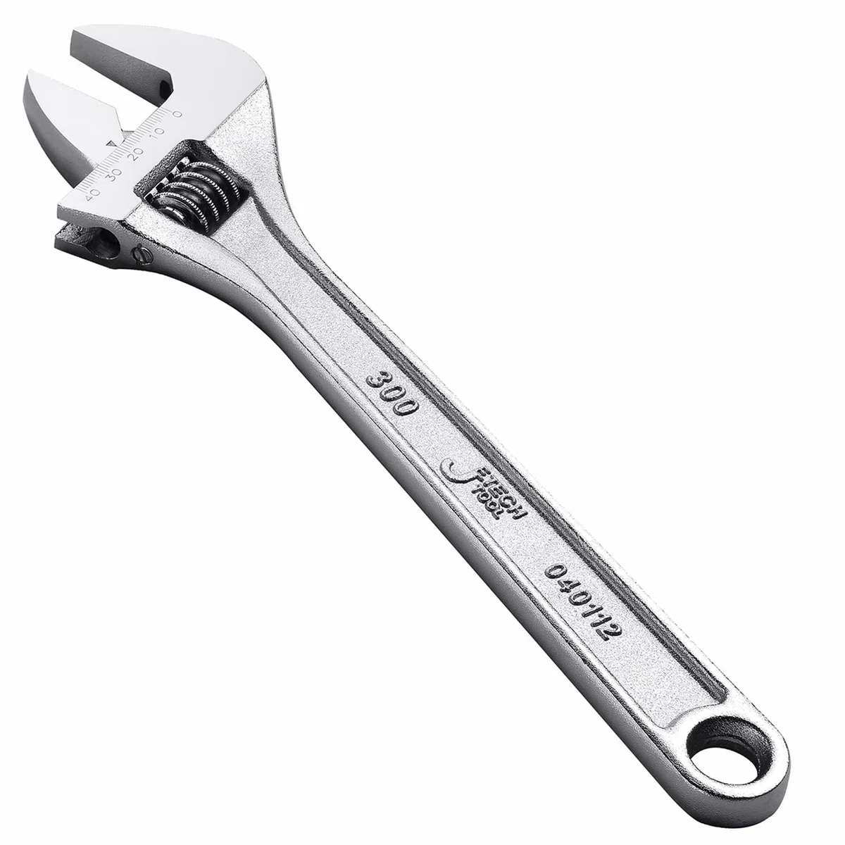 Jetech 12" Chiave inglese regolabile, SAE, Cr-V, mezzaluna con ganasce da 0 a 40 mm