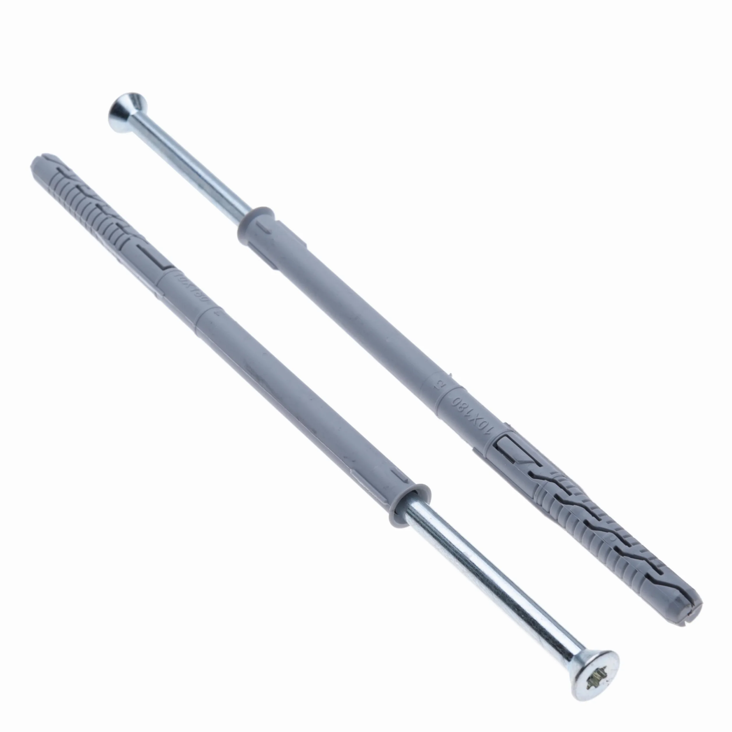 7 x 205 mm Viti Torx TX40 a Testa Svasata con Tasselli in Nylon 10 x 200 mm, Kit Fissaggio Telai Pesanti, Tasselli ad Espansione TX per Muratura, Finestre, Facciate, Legno (25 pezzi)