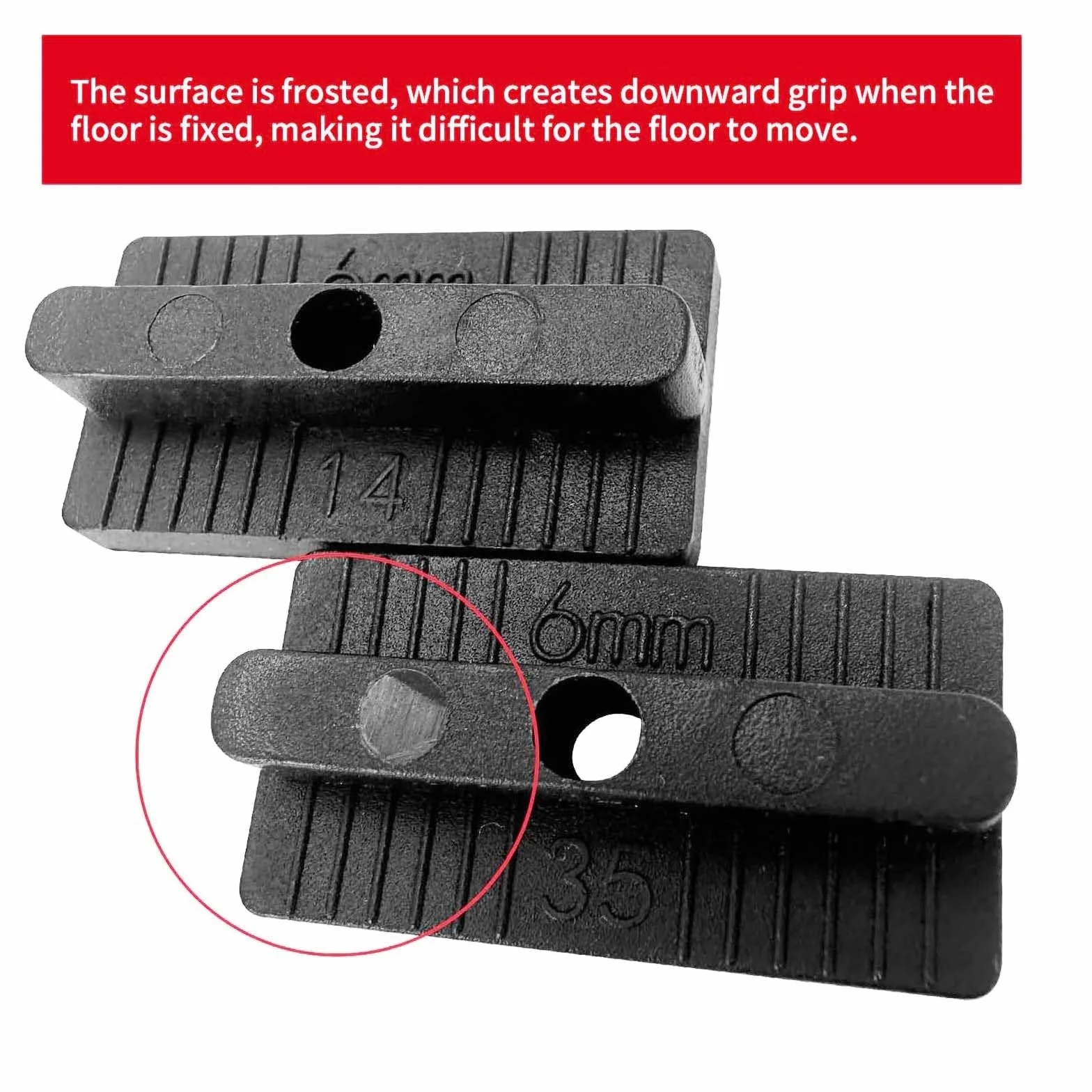 100 Clip di Fissaggio in Plastica ad Alta Densità per Pannello di Decking Composito - Distanziatori Nascosti da 6 mm con Viti