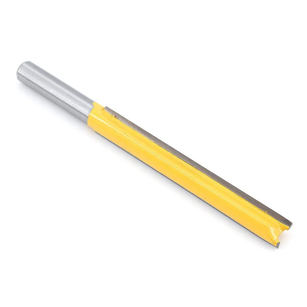 2Pcs 8 mm Gambo Fresa a Taglienti Diritti, Extra Lungo Rettilineo Router Fresa Lavorazione Legno