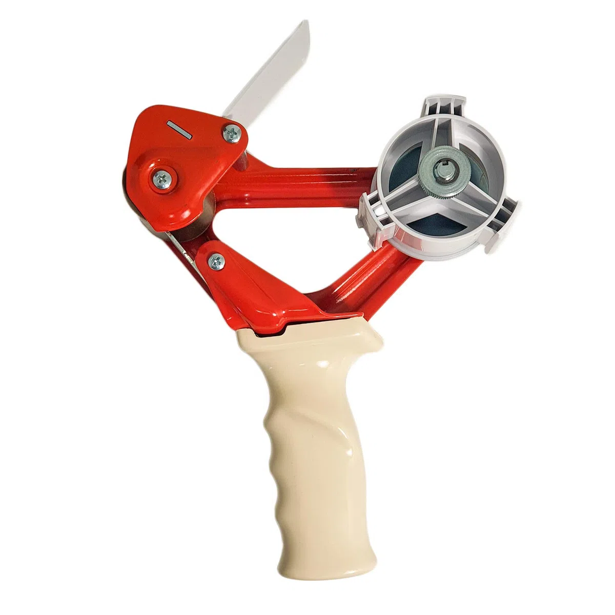 Dispenser Manuale di Nastro adesivo Professionale, Tendinastro da magazzino in Ferro, Nastratrice 50mm con Frizione regolabile, Applicatore da imballaggio, impugnatura ergonomica