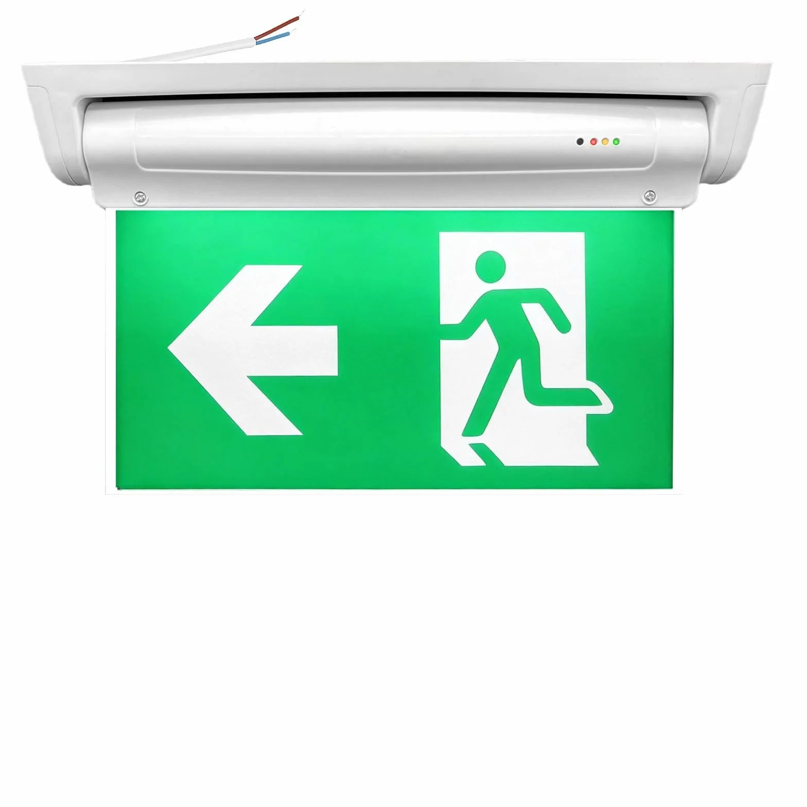 Pannelli di uscita di emergenza LED fotoluminescenti, illuminazione di sicurezza con batteria 3h, 6 pannelli di uscita, lunga durata luminosa, segnalazione di emergenza, percorso di perdita LED destro