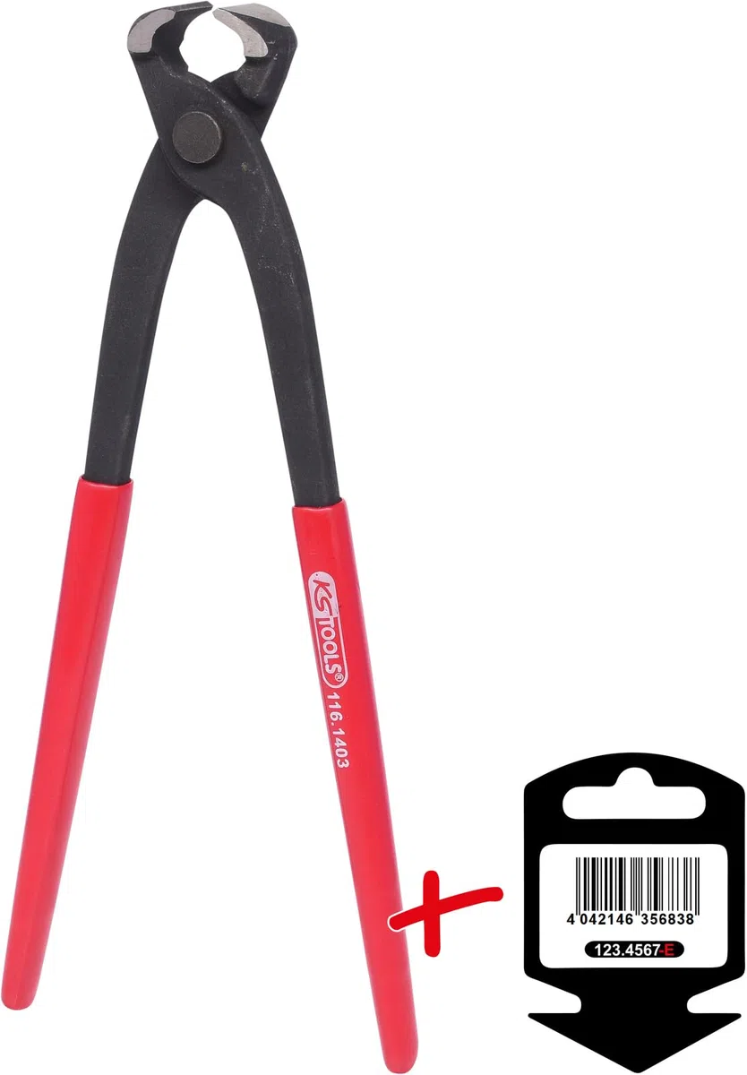 KS Tools 116.1403-E Tenaglia p.ferraioli e cementisti,280mm su rimorchio