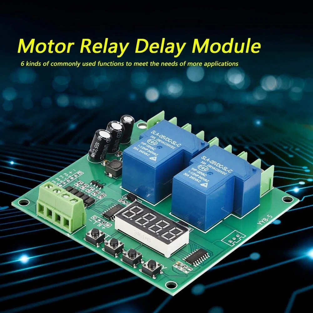 Hilitand Modulo YYB-5 12v 24v avanti/Indietro Scheda di Controllo Motore a Due relè Modulo di temporizzazione