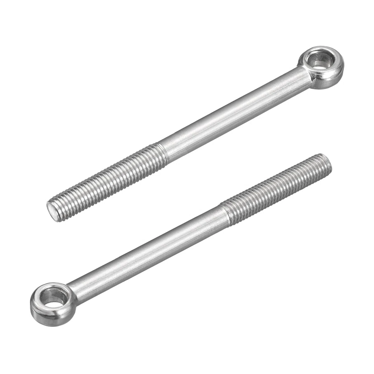 QUARKZMAN 4Pc M12 X 150mm Anelli Sollevamento, 304 Acciaio Inossidabile Anelli Oscillanti Con Spalla Per Macchinari Per Valvole Saracinesca, Fissaggi Per Tubi Edifici, Argento