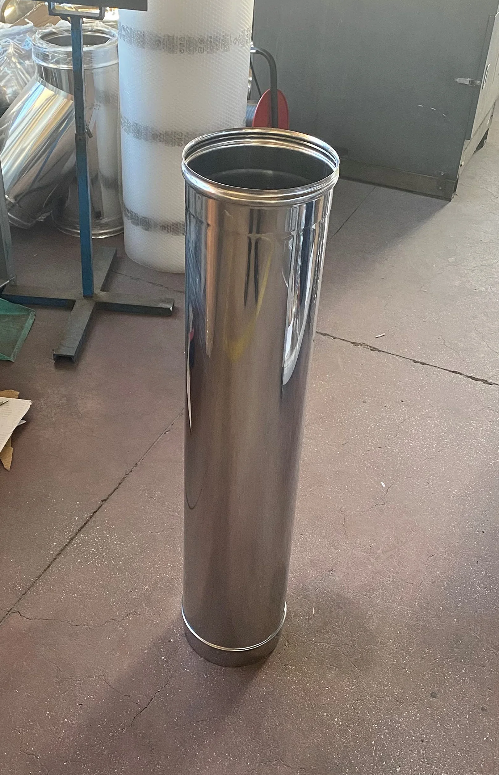 Tubo in acciaio inox per canne fumarie L1000mm (DN 120)