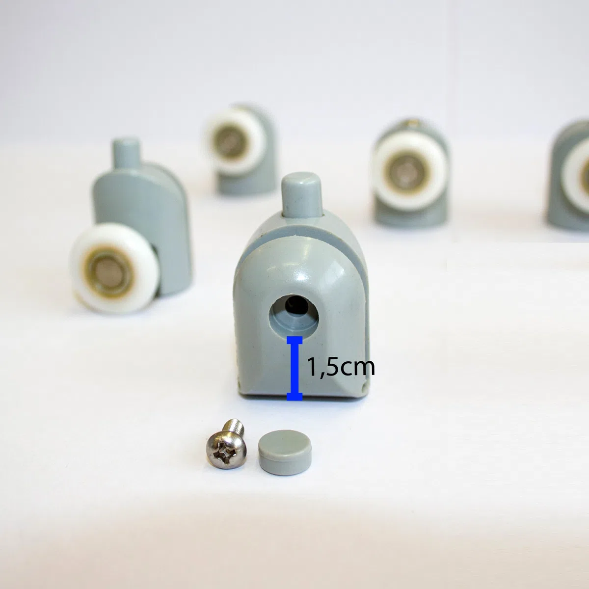 Kit 8 pz cuscinetti di ricambio vetro box doccia anta scorrevole Obi 2