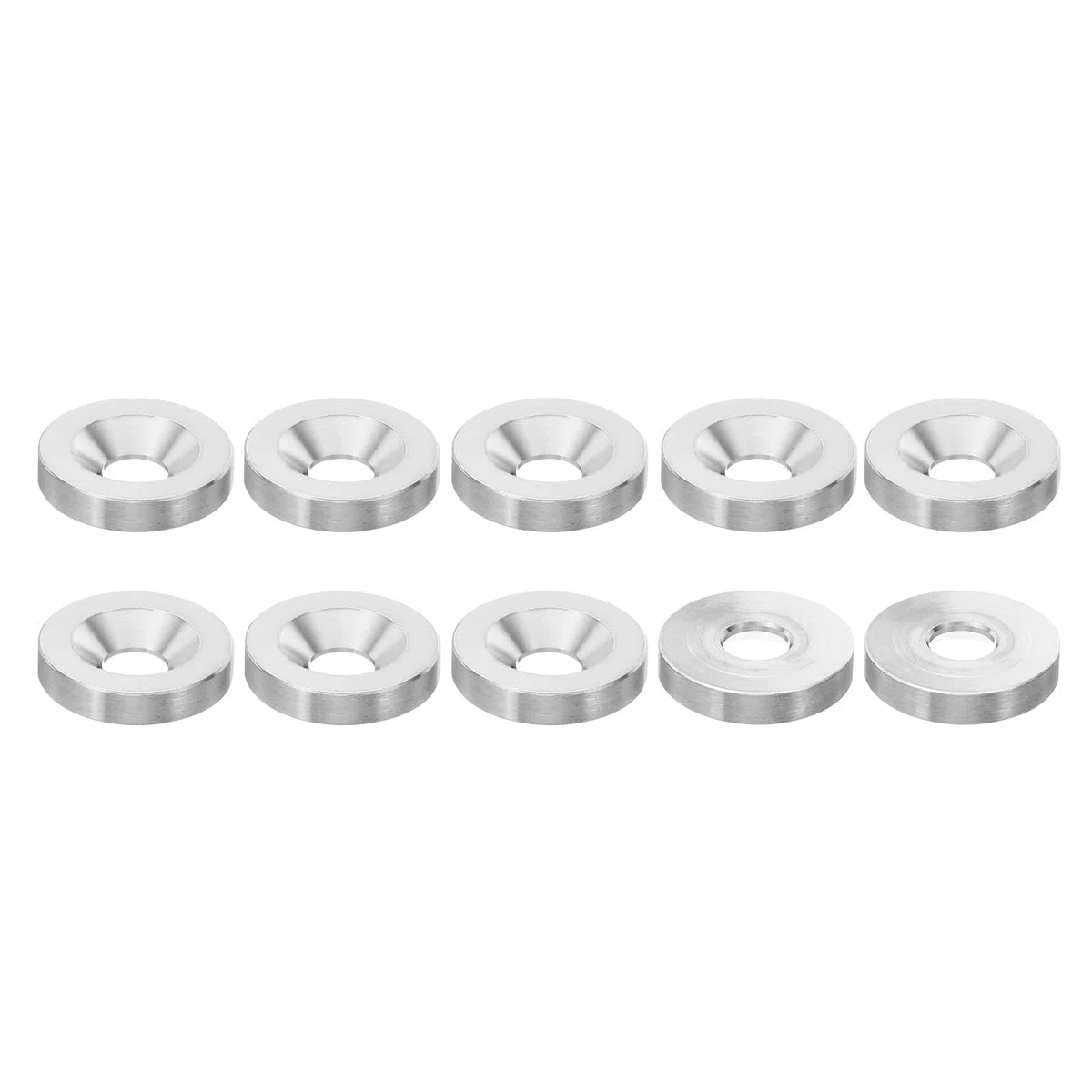 PATIKIL Rondelle a Testa Svasata M10, 10pz Diametro 30mm Altezza 6mm in Acciaio Inossidabile 304 Svasato Rondella Bullone Testa Svasata Rondelle Acciaio per Costruzione Industriale