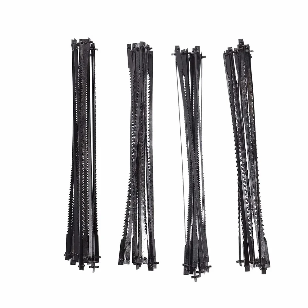 XLJP 48 pz/pacco 105 mm 4 pollici Lama for sega da scorrimento Pin End for Dremel Moto-Saw MS20 MS20-01 MS51-01 MS52-01 MS53-01 15/18/24 TPI