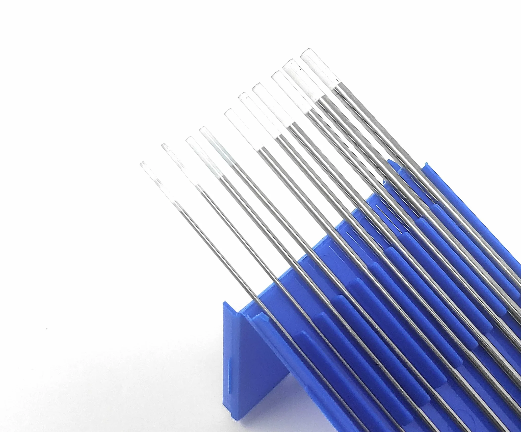 ELCAN Tungsteno Saldatura TIG Zirconio 0,8% Bianco AZ8 professionale, elettrodi per saldatura per torcia TIG 1.0 1.6 2.0 2.4 3.2 mm, 10 unità - Dimensioni: 1.0/1.6/2.0/2.4/3.2 x 175 mm