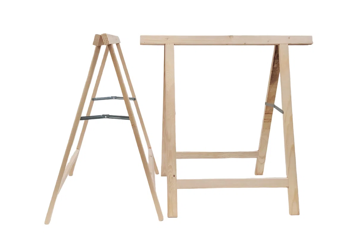 NG NICCOLAI CAVALLETTO SINGOLO O IN COPPIA IN LEGNO DI PINO GREZZO 75X75X10 CM PER FAI DA TE USO HOBBISTICO E PROFESSIONALE (2)