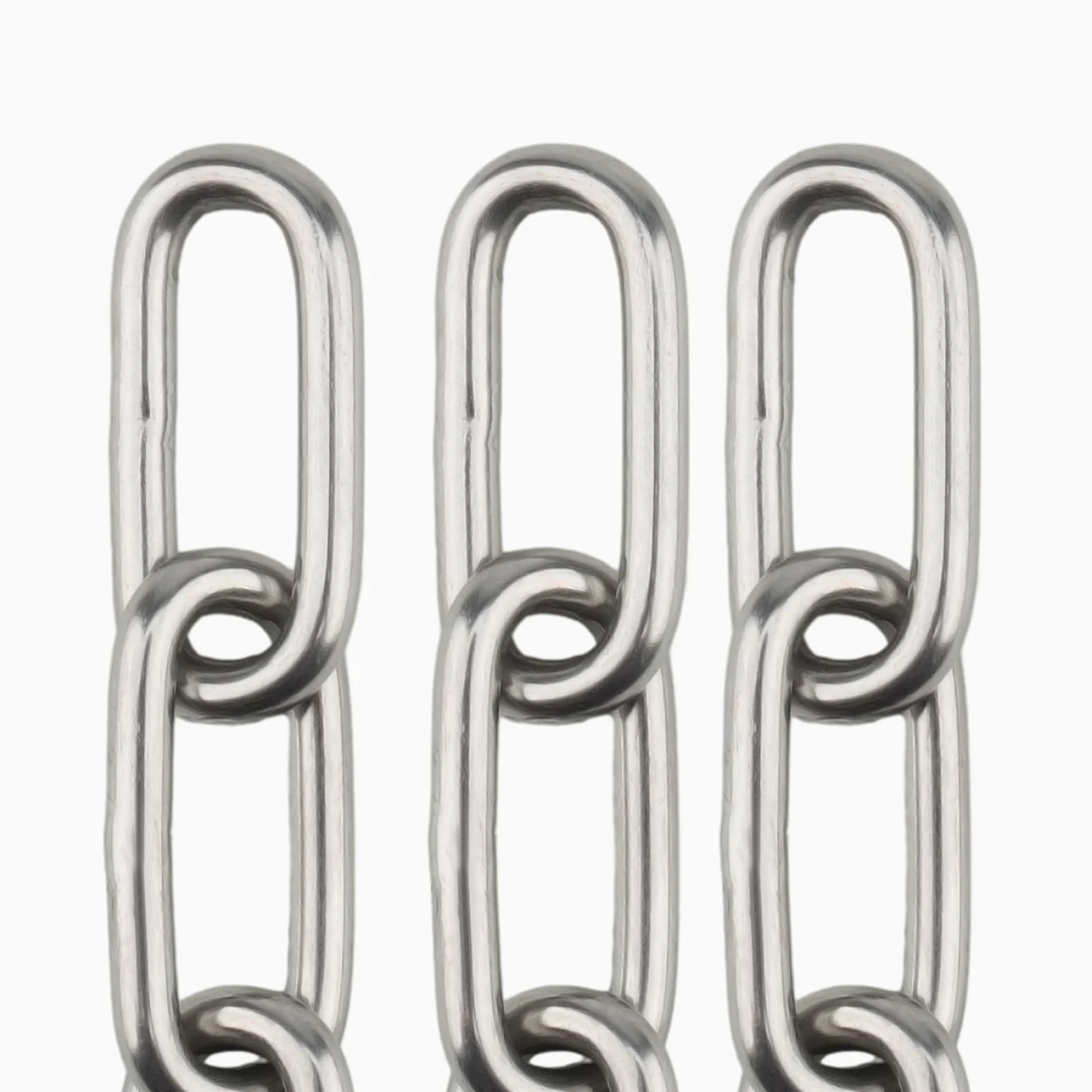 Catena in acciaio inox, 10 m x 3 mm, saldata, catena in acciaio inox, catena a maglie corte, per fai da te, catena girevole, asciugatura della biancheria