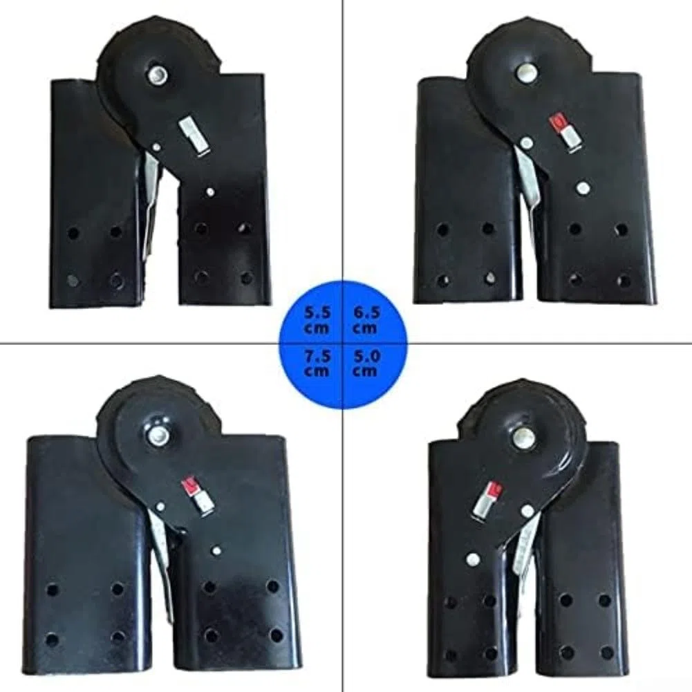 Cerniera per scale in alluminio resistente con connettore di bloccaggio, giunto regolabile adatto per riparazioni di scale pieghevoli ed estensioni, leggera e (piccole articolazioni)