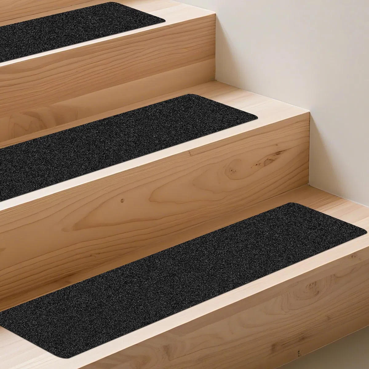 Dattistrada Antiscivolo per Scale, Confezione da 10, 15 cm x 76 cm, Nastro Antiscivolo Pretagliato, Impermeabile, Per Tutte le Superfici Scivolose, Resistente Alle Intemperie, Nastro Antiscivolo Nero
