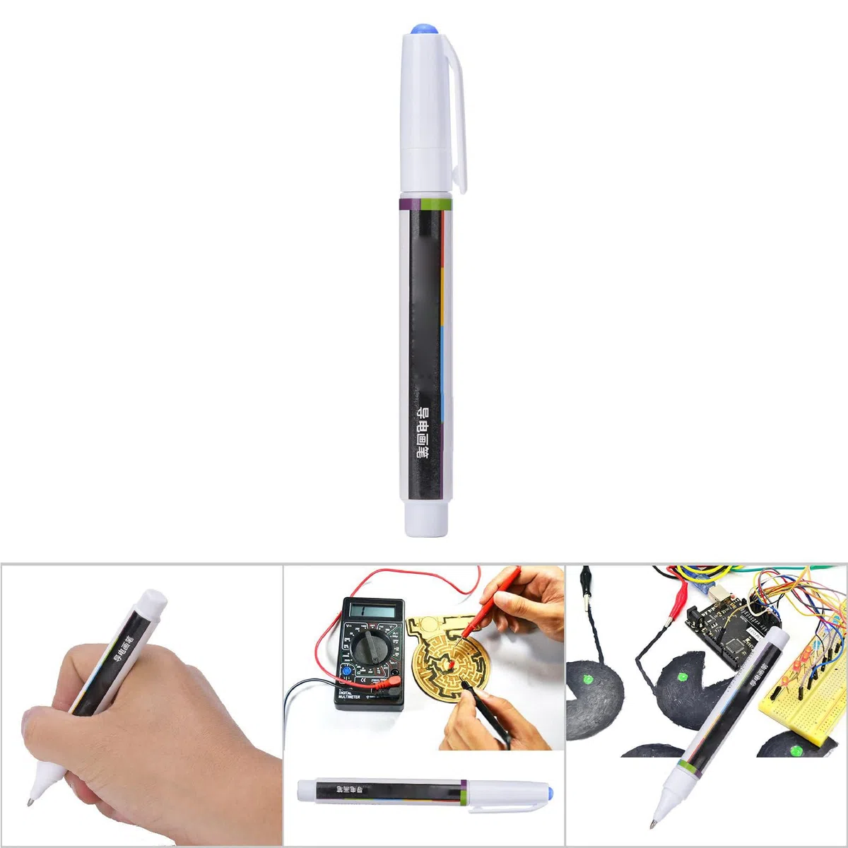 Penna per Vernice Conduttiva Penna Penna a Inchiostro Strumento di Riparazione di Circuiti Elettrici per la Creazione di Circuiti e Interruttori