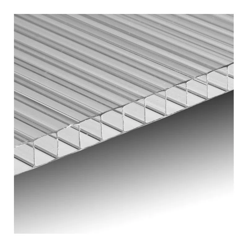 Lastra Policarbonato Alveolare 10 mm Trasparente 100 x 98 mm