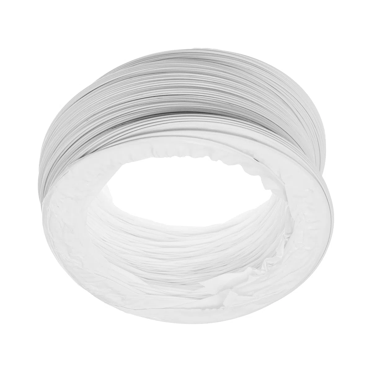 Vent Systems Tubo flessibile in PVC, diametro 125 mm, lunghezza 3 m, tubo di sfiato bianco lungo con struttura rinforzata in acciaio, per aria di scarico HVAC, asciugatrice, bagno, cucina, sistemi di