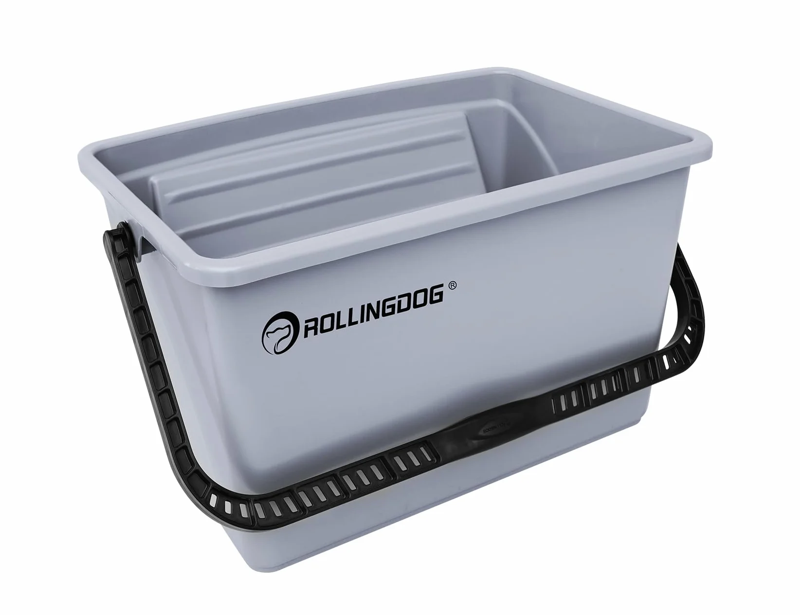 ROLLINGDOG - Secchio per pittura da 30 cm - Secchio in plastica resistente con griglia di carico angolata, per pittura professionale a parete e progetti fai-da-te