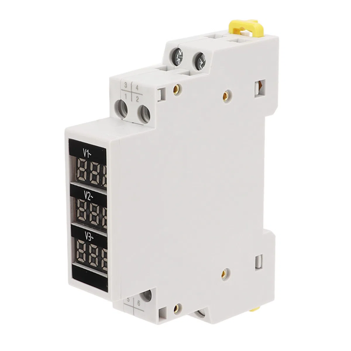 Voltmetro Voltmetro Wincal, Display Digitale Trifase Ac 80-500 V Morsetto Passante Guida Din, Protezione Da Sovratensione E Sottotensione Amperometro Per Le Misurazioni