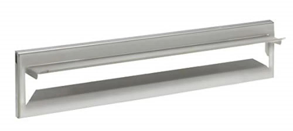 ARREGUI C611 Maxi Copri fessura Inox per Porte o Cancelli Esterno, Portalettere Esterno, Apertura 32,5 x 3 cm, Anticorrosivo, Facile da Installare, Misura 34,6 x 7,5 cm, Acciaio Inox Lucido