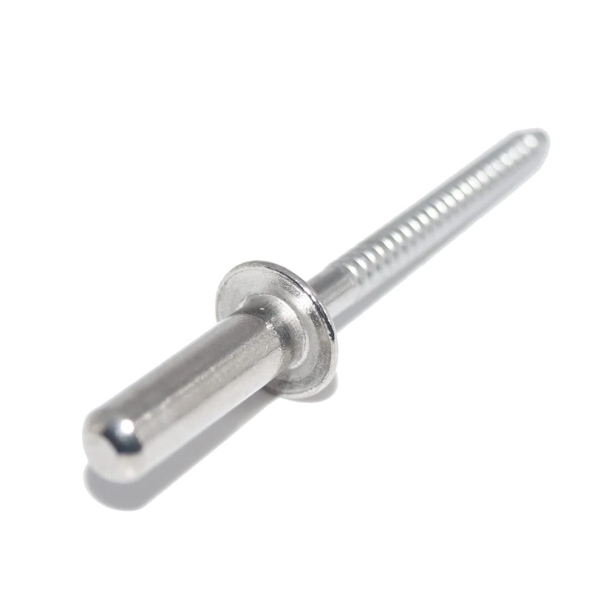Rivetti ciechi 6,4 x 14 mm, 25 pezzi, in acciaio inox A2 (V2A) con testa piatta, forma chiusa B rivetti a pop-up DIN 7337 - ISO 16585