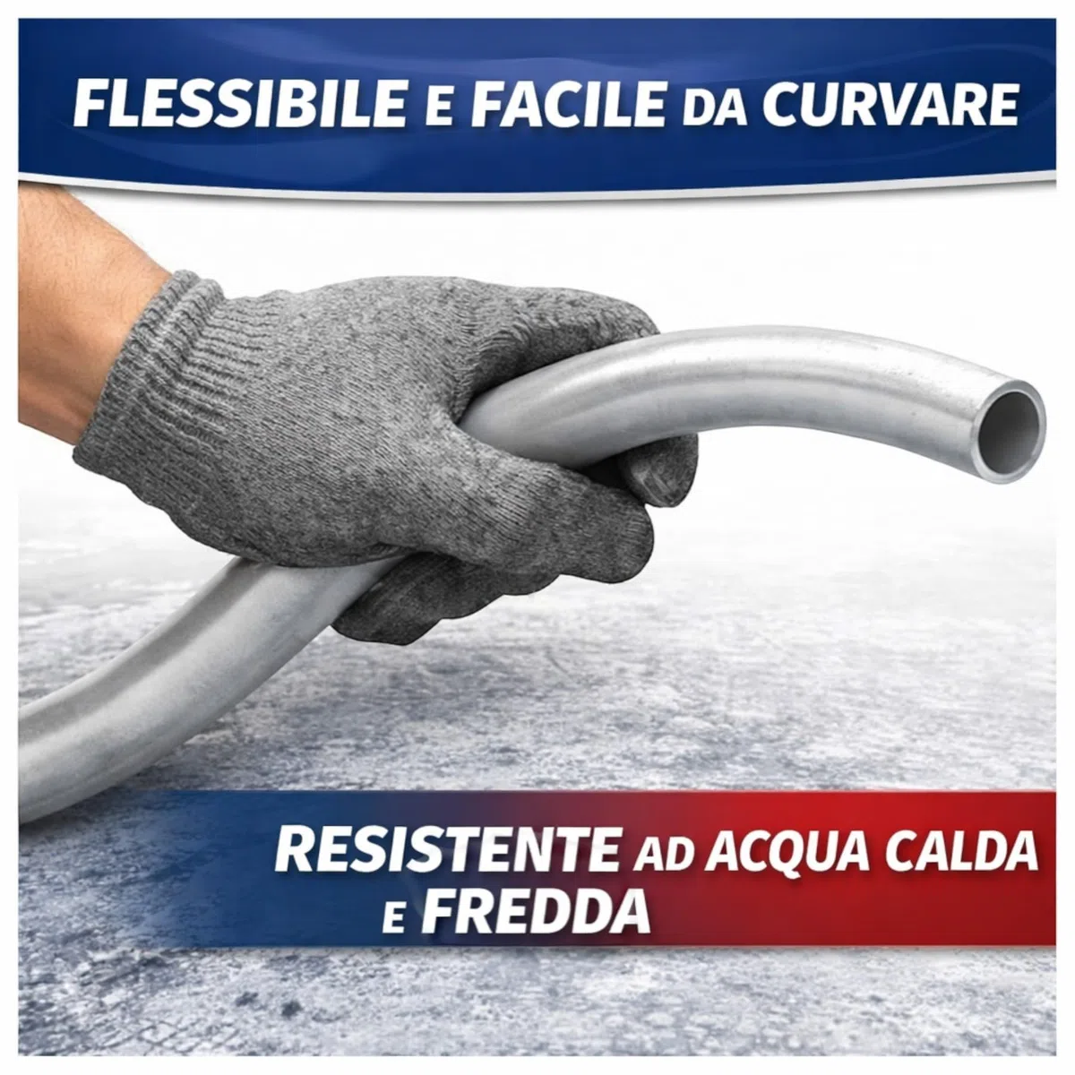 Tubo Multistrato PERT/AL/PERT Nudo per Acqua Calda e Fredda Ø16 Ø20 Rotolo 25 50 100 Metri Alta Resistenza Pressione Temperatura Uso Idraulico Professionale (D.16mm, 25MT)