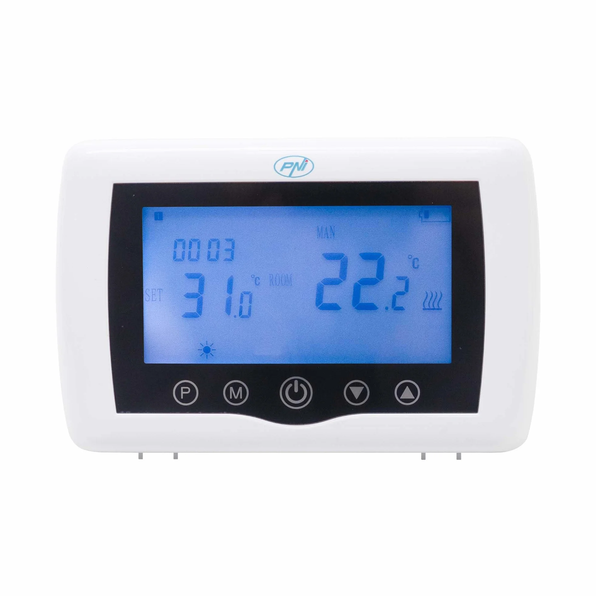 Termostato intelligente PNI CT36 wireless, con WiFi, controllo Internet, per centrali termiche, APP TuyaSmart