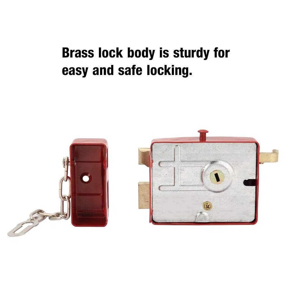 Catenaccio Rim Lock Guardia di sicurezza Catenaccio morto Scrocco Defender Heavy Dut per porta d'ingresso
