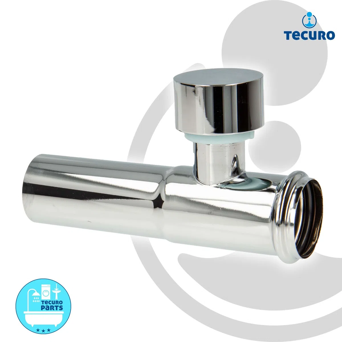 Tubo di prolunga 125 mm con aeratore per sifone antiodore, cromato