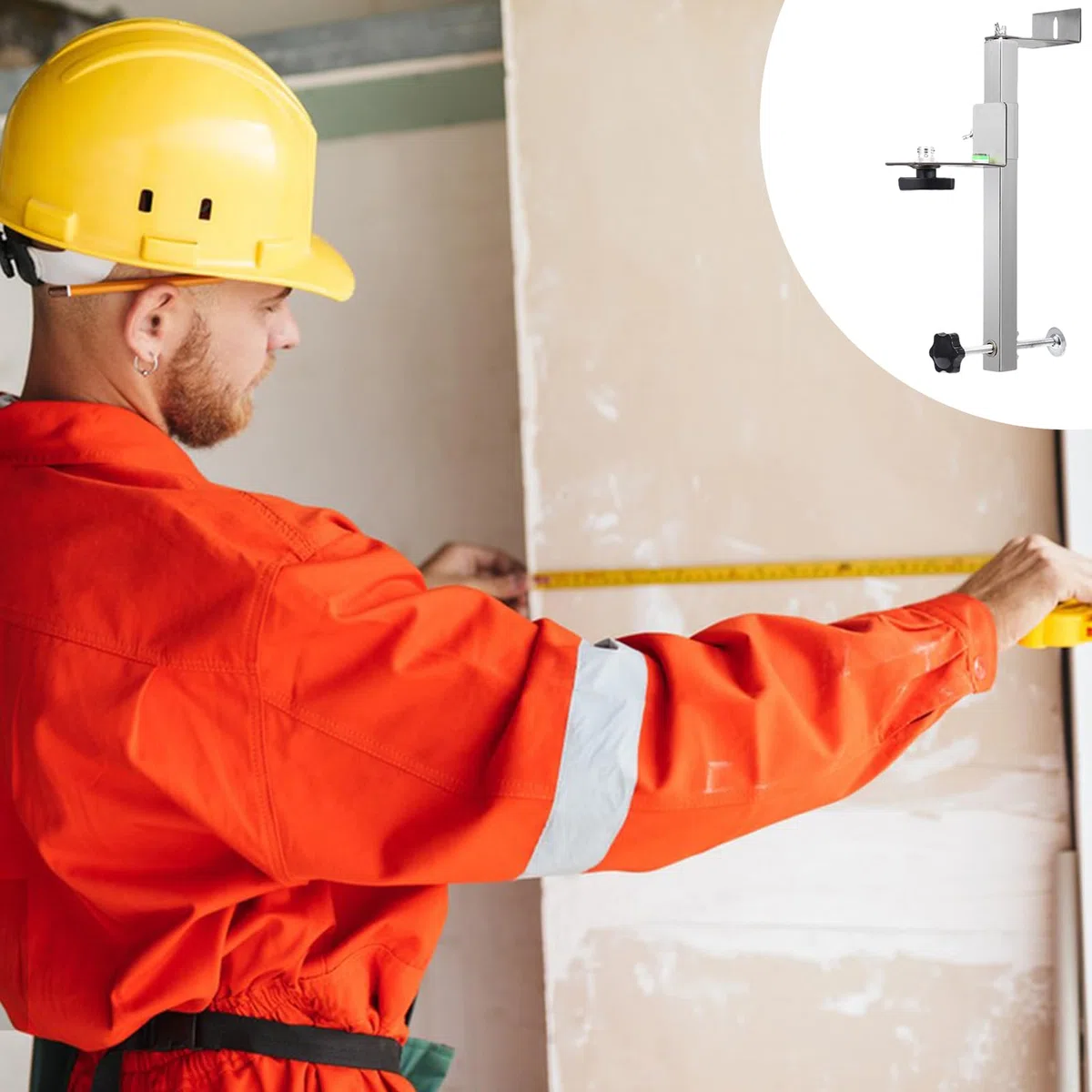 Supporto Livello da Parete | Installazione Semplice E Regolabile,Supporto Per Livella Da Parete E Controsoffitto | Per Falegnami Piastrellisti Cantiere Edile Ristrutturazione Domestica