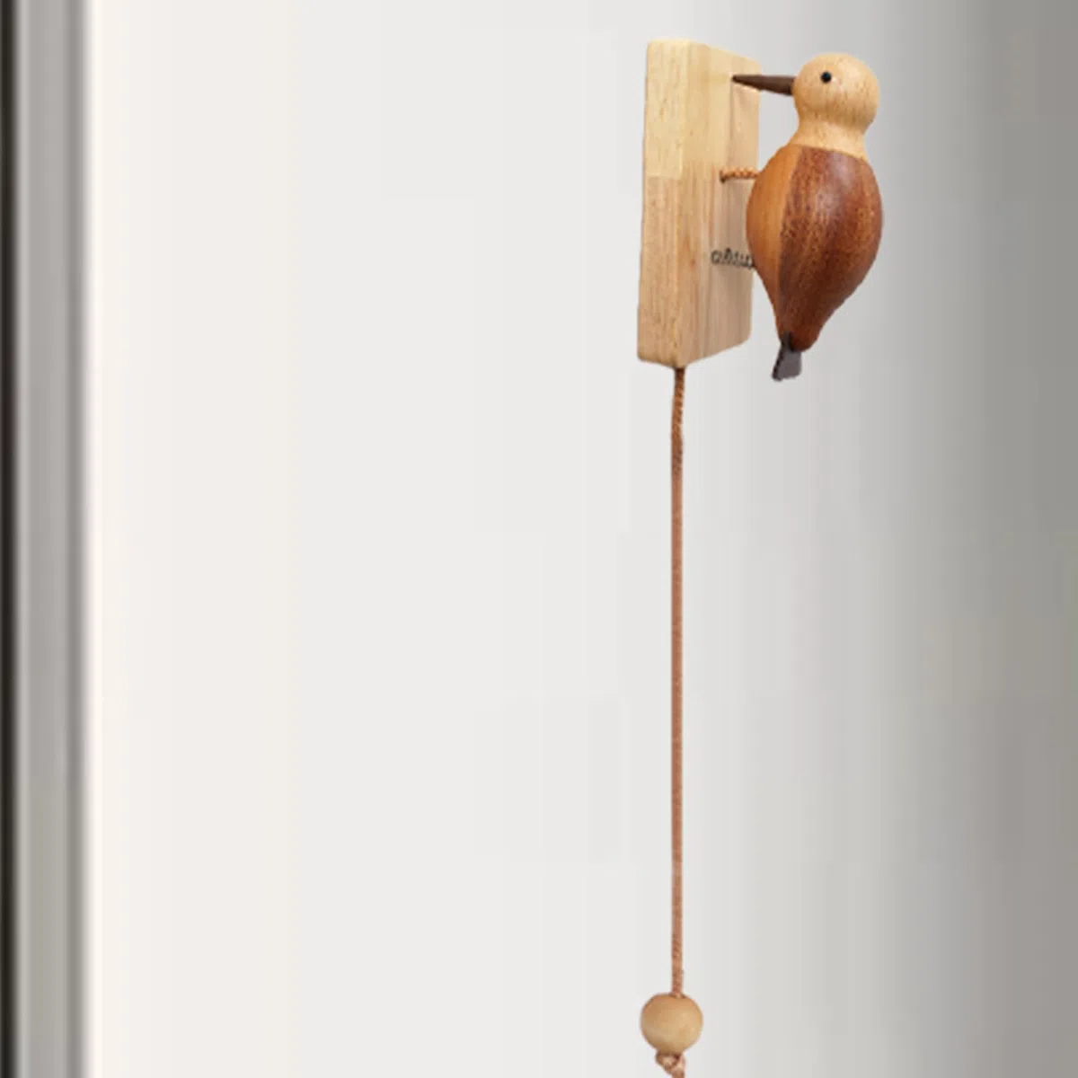 Campanello per porta a forma di picco-legna, battente per porta antica a forma di picco-legno, splendidamente creativo, per camerette dei bambini, torri di gioco, casette, campane, campanelli
