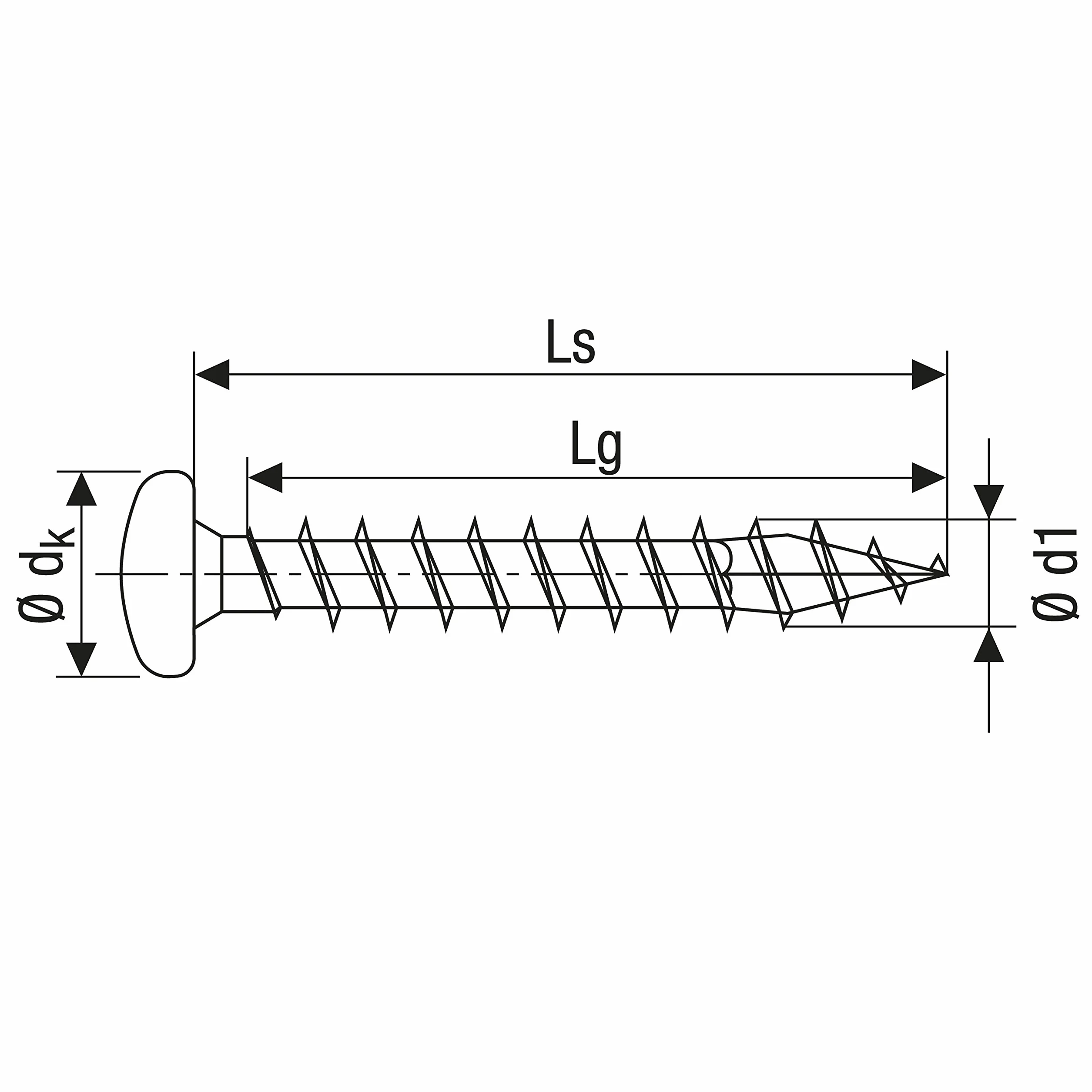 Viti Spax Pan-Head-Z, 3,5 x 12 mm, galvanizzato, 1000 pcs