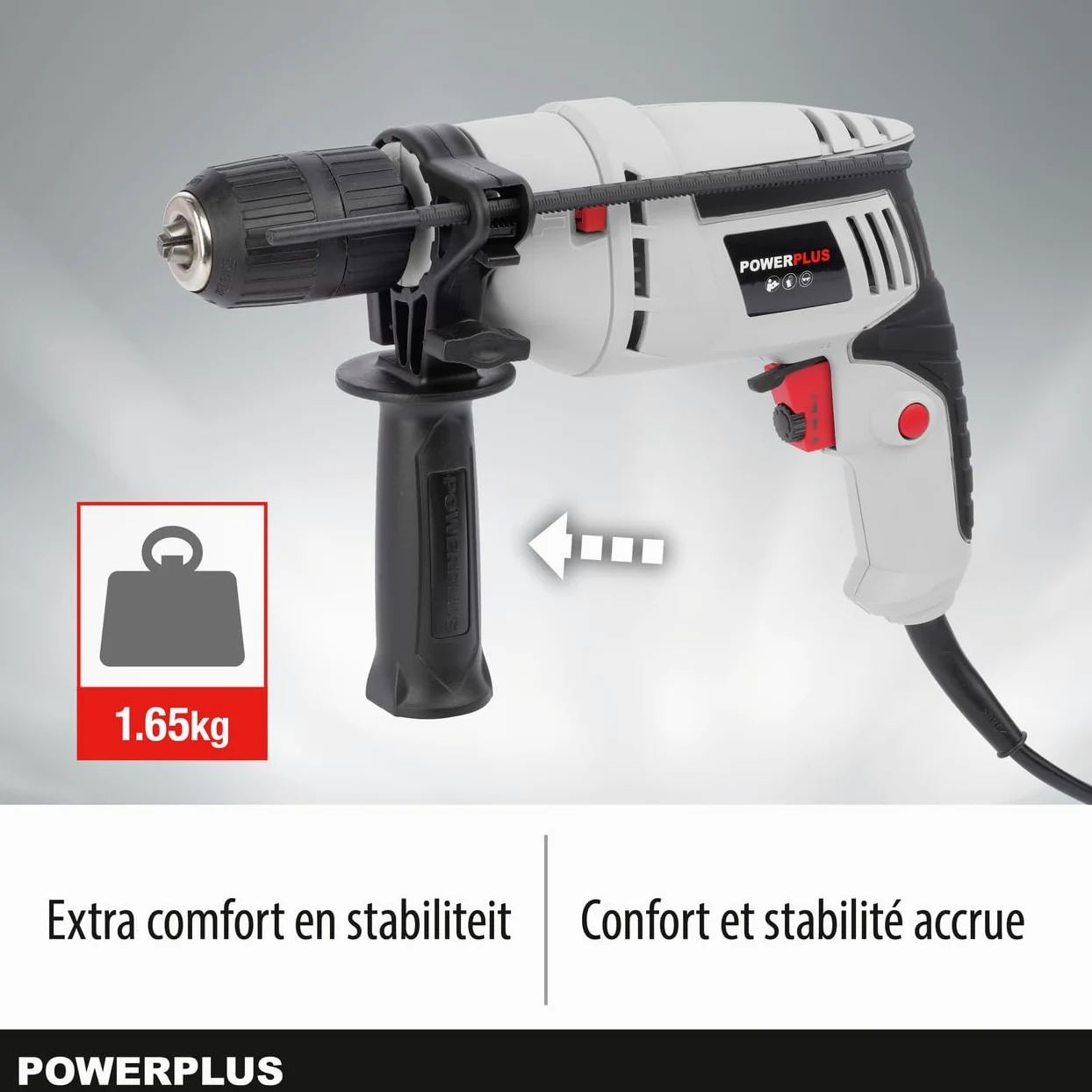 Trapano a percussione elettrico con cavo Powerplus POWC10200 600w