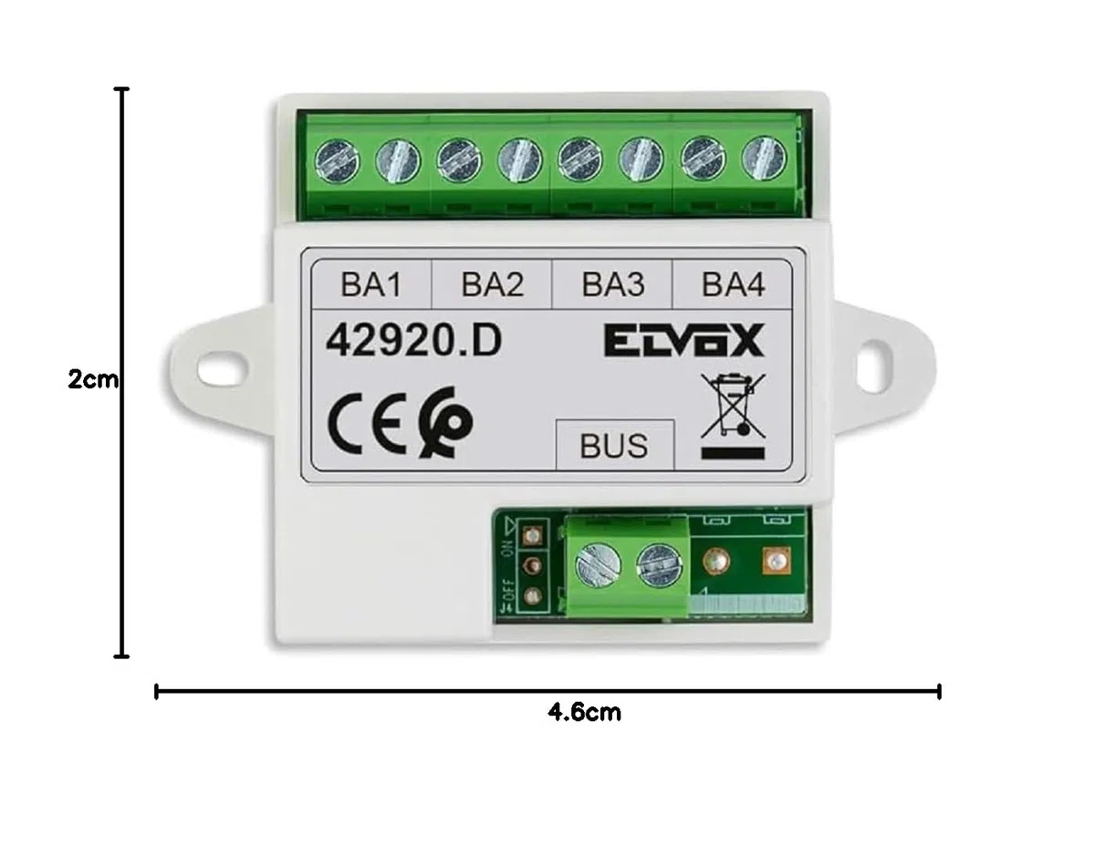 Vimar 42920.D ELVOX Distributore bus per kit Video RFID da utilizzare per separare il bus in 4 linee, ad incasso