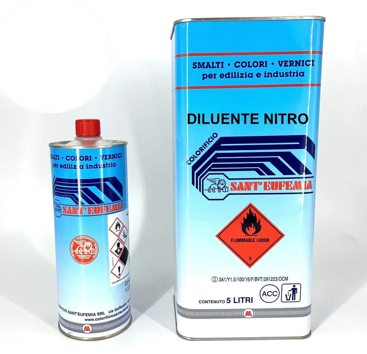 SOLVENTE NITRO DILUENTE NITRO EXTRA ANTINEBBIA 1-5-25 LT (5 Litri)