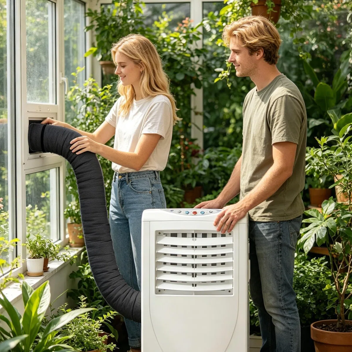 Guaina Isolante Per Tubo Condizionatore AC,Rivestimento Isolante Portatile con 3 Cinghie Regolabili | Per Condizionatore | Esterni Interni Finestre Garage Camper Parete Casa Appartamento