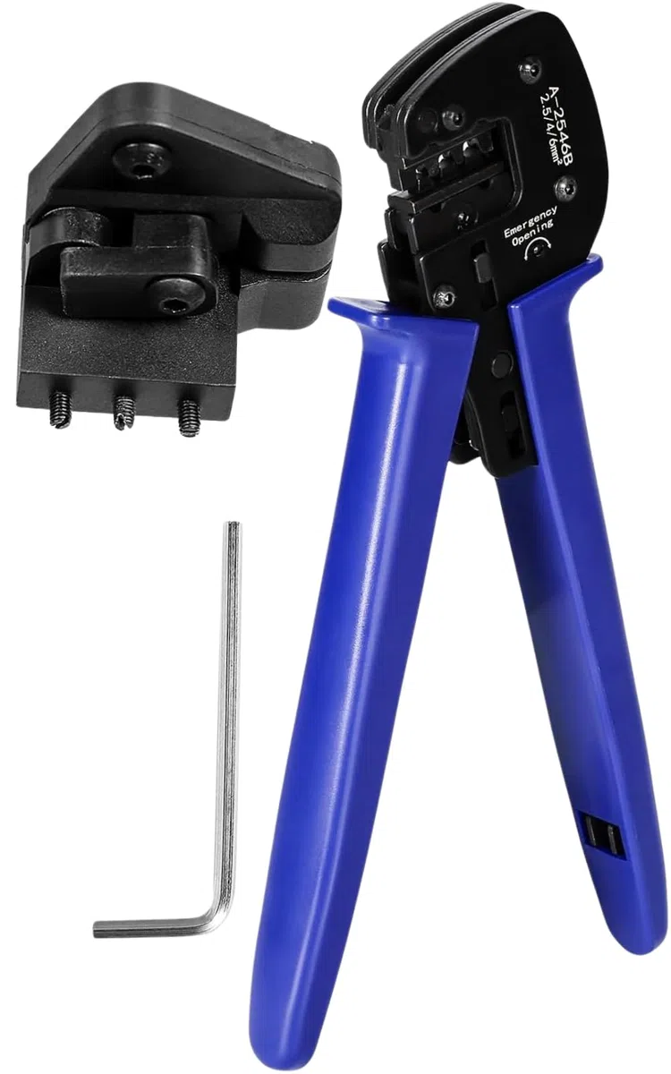 Jadeshay Pinza Crimpatrice,Pinze Crimpatrici Solari 2.5-6 mm² Cavo PV Attrezzo Crimpare Connettori Strumenti di Piegatura,per Cavi Fotovoltaici del Pannello Solare