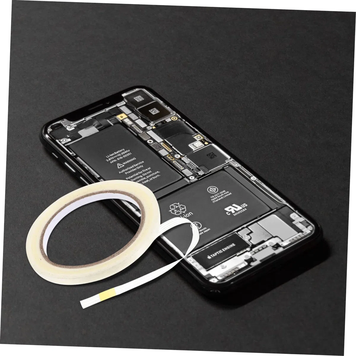 Gatuida Nastro Adesivo Trasparente Professionale in Fibra Di Vetro 1 Cm, Resistente All’usura e All’umidità, Confezione Da 6 Pezzi Da 25 m Per Imballaggi e Rinforzi Industriali