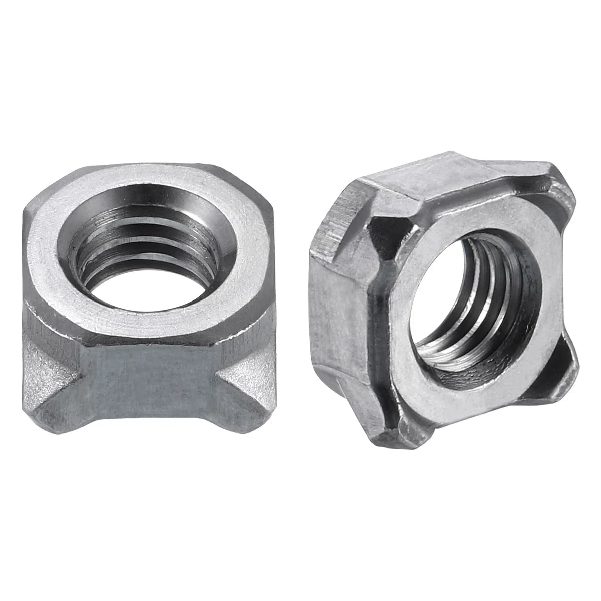 QUARKZMAN Dadi per Saldatura, M8 UNC Quadrati in Acciaio al Carbonio Vite Macchina Grigio 100pz