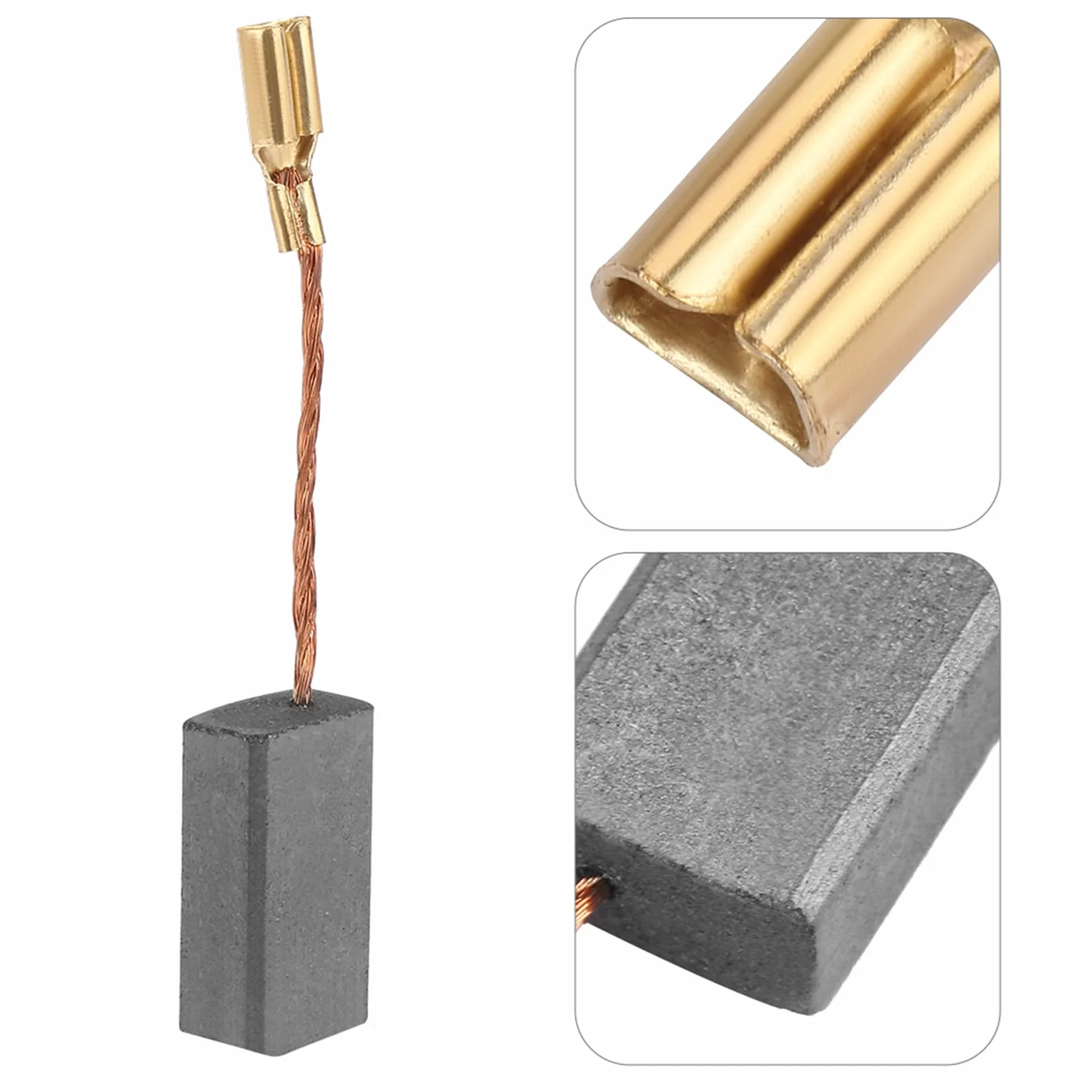 20Pezzi Spazzole in Carbone, Spazzola in Carbone Conduttiva Sostituibile per Trapano a Motore Elettrico, Utensile Elettrico, Martello Rotarys, Trapano, Sega Circolare - 5x 8x16mm