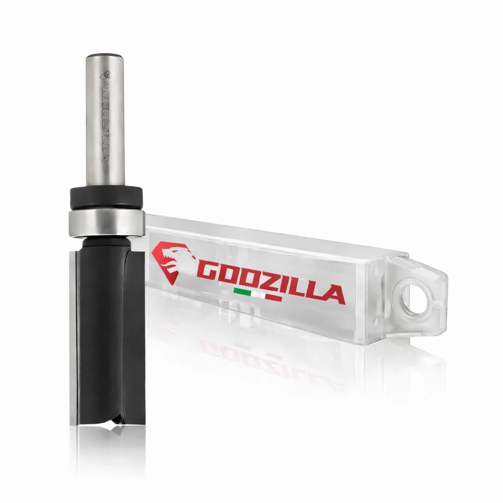 GodzillaBits - Fresa a copiare con cuscinetto per legno, diametro 12,7 mm, I.19 mm , gambo 6 mm, per fresatrice verticale e rifilatore - LTS112C.126