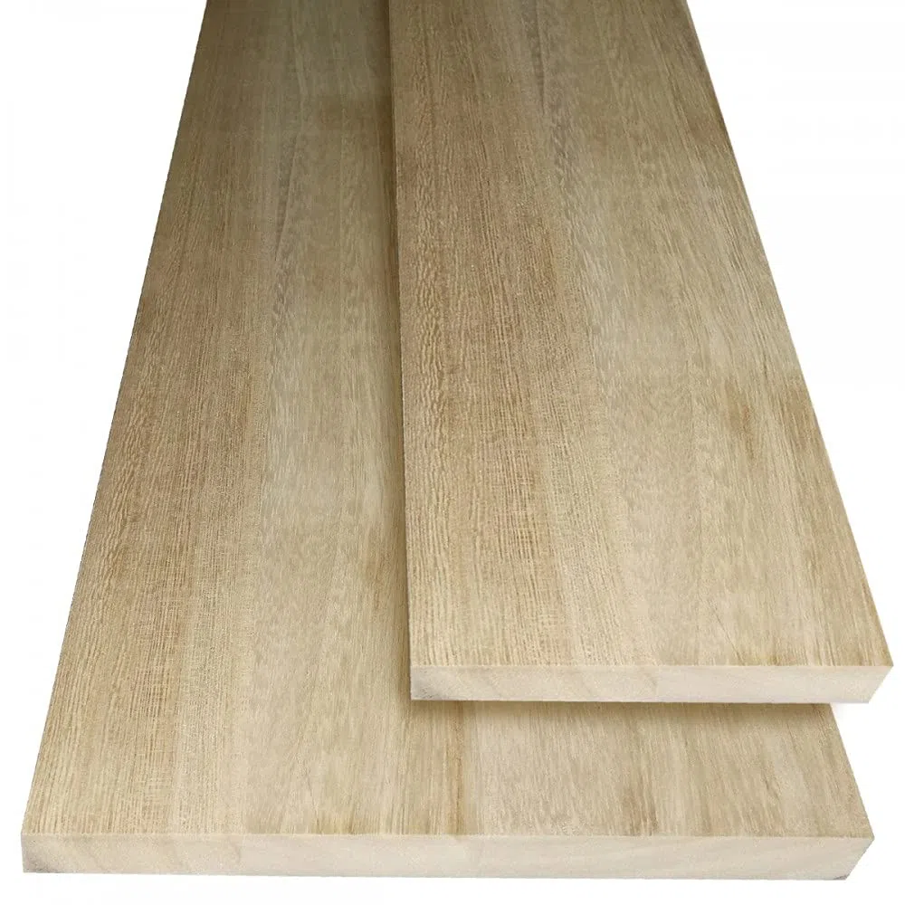 Assi in legno Lamellare light wood levigato ultraleggero e resistente, misura 203x20x2 cm di spessore