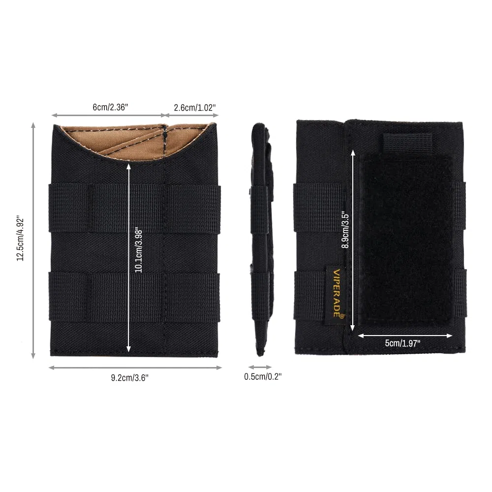 VIPERADE VE9 EDC Organizer Pouch, EDC Pocket Organizer per uomo, Slim EDC Pouch con area fai da te, EDC Pouch Organizer per il trasporto quotidiano