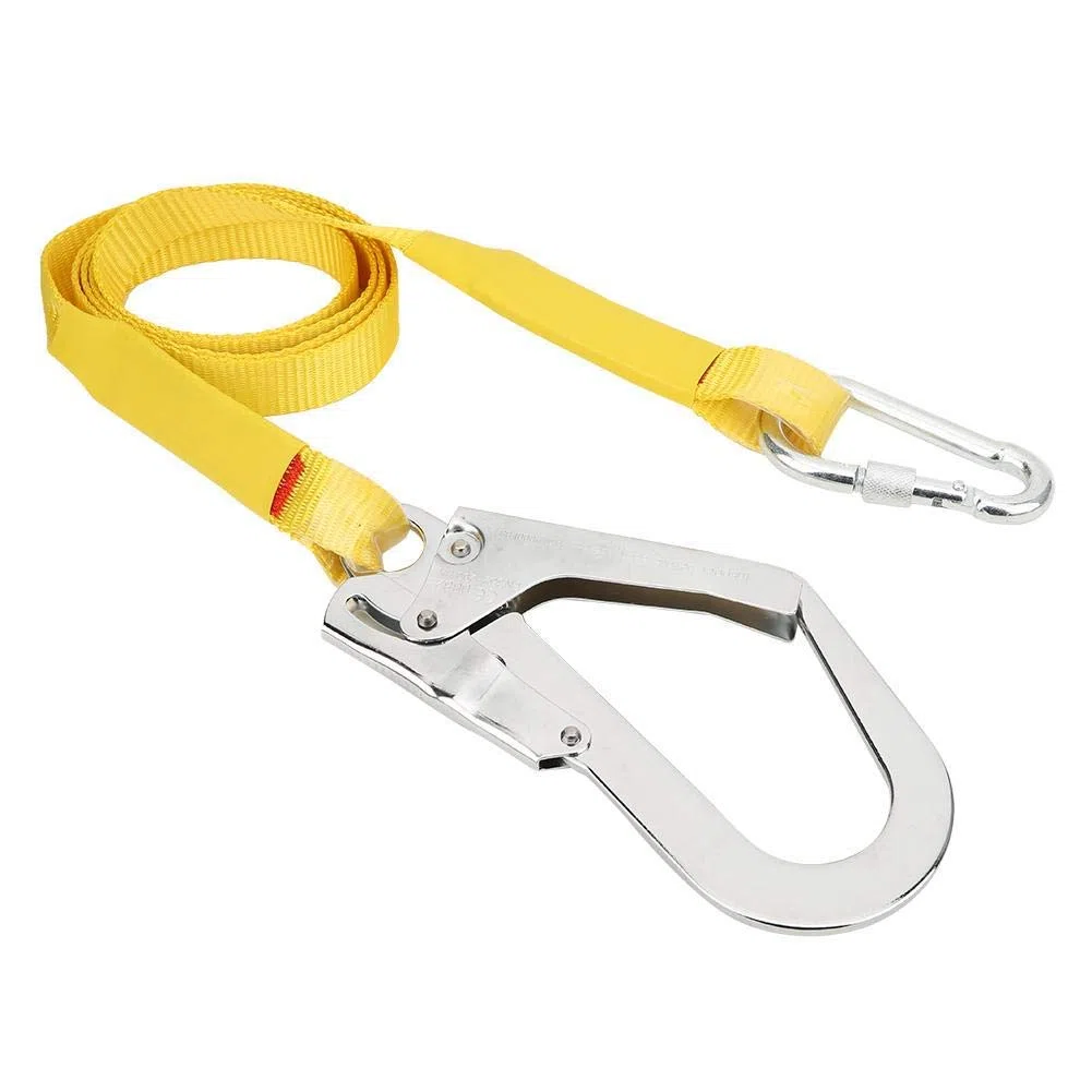 Keenso Imbracatura da Arrampicata, 1 Pezzo Sicurezza Aerea da Lavoro Gancio da Arrampicata Cintura di Sicurezza per Alpinismo Arrampicata Copertura dei tetti Lavori Aerei